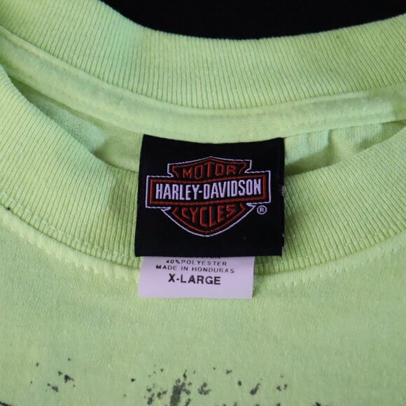 Harley-Davidson Highlighter Yellow T-Shirt – XL. Motorcycle. Biker. Hivis. HD. - Picture 5 of 8
